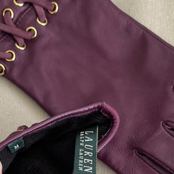 Ralph Lauren Genuine Leather Gloves - Picture 3 of 3